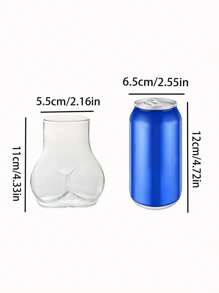 1pc 450ml/15oz Clear Glass Cup,Coffee Mug,Sexy Butt Water Cup,Transparent Iced Tea Cup,Large Capacity Glass,Very Suitable For Tea,Cereal,Coffee, Water,Smoothie,Beverages,Milk,Suitable For Bars, Clubs,Party,Restaurants,Home Kitchen, Breweries, Cafes Use,Perfect For Birthdays, House Warming Gifts, Tea Sets, Home Bar Accessories, Graduation, Weddings, Bachelorette Parties And Christmas Gifts - Clear - View 12