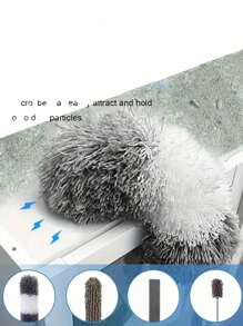 Spolverino telescopico extra lungo, con efficienza zen, ideale per rimuovere polvere, sporco e ragnatele, adatto per casa, tetto, pareti e auto, cucina, bagno, casa, fornitori di articoli per la casa