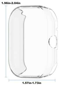 2 件 Redmi 手表壳 TPU 全壳兼容小米 Redmi Watch3、Redmi Watch4、Redmi Watch3 Lite/Redmi Watch3 Active、Redmi Watch 5 - 無色 - 查看 6