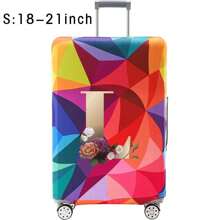 18-32Inch Luggage Cover Elastic Suitcase Cover For 18 To 32 Inch Travel Case Cover Luggage Dazzling Geometry Pattern Name Initials Letter Pattern Pattern Anti-Scratch Protector Case Protector Cover Travel Suitcase Cover Protective Cover Dustproof Cover Trolley Case Luggage Dust Cover Travel Accessories ﻿ ﻿ Bag For School School Accessories School Stuff