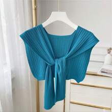 1pc Women's Fashion Knitted Knotted Shawl Wraps