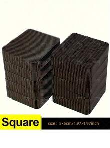 20pcs Double-Sided Carpet Tape - High Strength And Residue-Free Invisible Fixing Tape, For Secure Car Mats And Non-Slip Magic Hook And Loop For Home Floors Without Holes Gifts Birthday Graduation - Black - View 2