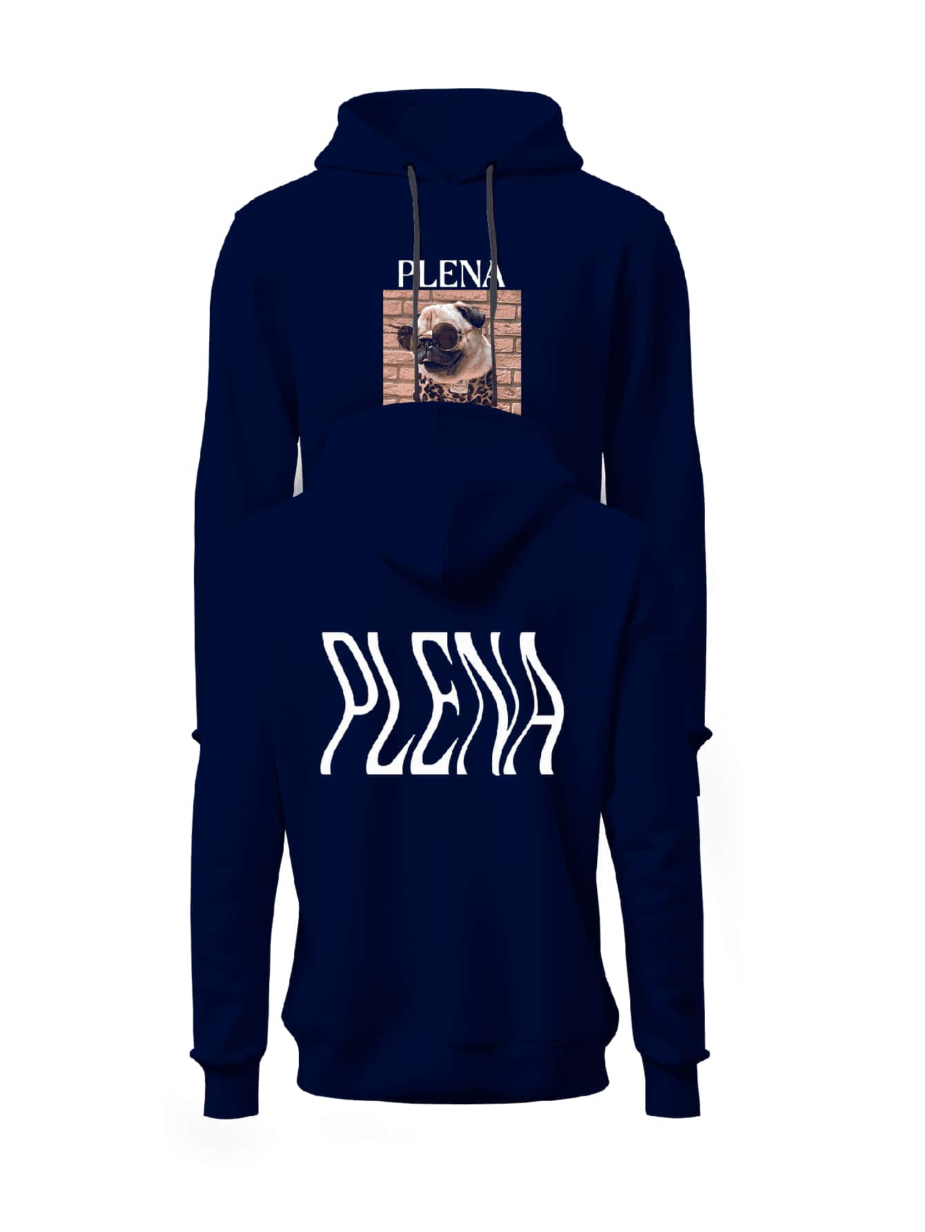 Men Hoodies - Màu xanh hải quân - Xem 1