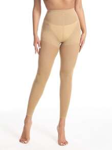 Medias De Seda 70d Para Mujer, Medias Sexys Moldeadoras A La Moda, Longitud Recortada, 1 pieza