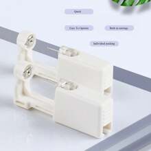 8 Pieces Set Disposable Ear Piercing Kits,Include With 4 Pack Self Ear Piercing Gun With Built-In Cubic Zirconia Ear Studs,4pcs Ear Stud,Professional And Home Use For Women Men - White - View 8