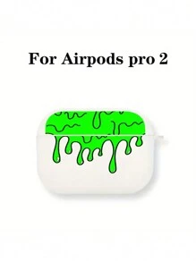 1 Vỏ bảo vệ tai nghe bằng silicon lỏng phát sáng trong bóng tối cho 1/2, Vỏ bảo vệ tai nghe không dây mới cho 3/Pro/Pro2, Quà tặng cho bạn trai/bạn gái - chất lỏng huỳnh quang màu xanh lá cây - Xem 9