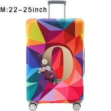 18-32Inch Luggage Cover Elastic Suitcase Cover For 18 To 32 Inch Travel Case Cover Luggage Dazzling Geometry Pattern Name Initials Letter Pattern Pattern Anti-Scratch Protector Case Protector Cover Travel Suitcase Cover Protective Cover Dustproof Cover Trolley Case Luggage Dust Cover Travel Accessories ﻿ ﻿ Bag For School School Accessories School Stuff
