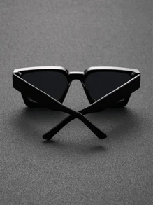 1 Pair Classic Men's Square Frame Fashion For Daily Wear – Ideal Accessory For Fishing And Casual Outfits.