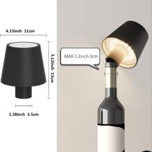 1pc LED Wine Bottle Lamp - Portable Table Light With Adjustable Dimmer, Transform Your Space From Romantic Restaurant To Cozy Bedroom, Perfect For Outdoor, Bar, Party & Bedside