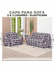 Sofa Covers - ดอกไม้สีชมพู - ดู 5