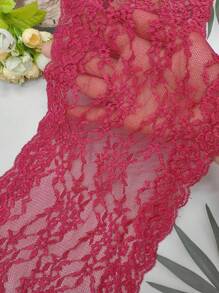 100cm/1 pezzo Pizzo elastico e morbido, delicato sulla pelle e traspirante, adatto per colletti di abiti, polsini, orli di gonne, lingerie, canottiere, abiti da sposa, gonne, scarpe, cappelli, biancheria da letto, decorazioni, artigianato tessile, accessori per capelli, guanti, tende, giocattoli, confezioni floreali e altri progetti fai-da-te