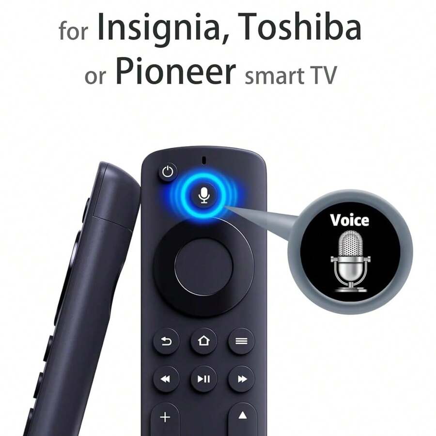 Replacement Voice Remote For Insignia, Or Pioneer Smart TVs, Requires