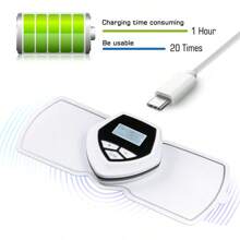 Wireless TENS Unit Mini Massager Muscle Stimulator For Back Neck Arm Pain Relief - White - View 3