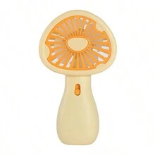 迷你攜帶式帶夜燈的香菇形狀風扇，帶有2種風速調節，適用於室內、旅遊、戶外辦公室和家庭的禮品和桌面風扇 - 彩色 - 查看 10