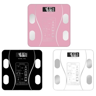 1pc Smart App Connected Body Fat Scale, Smart Wireless Digital Scale, LED Display, Body Composition Analyzer Scale, Multi-Color Available, Battery Operated (Battery Not Included) Gym Accessories