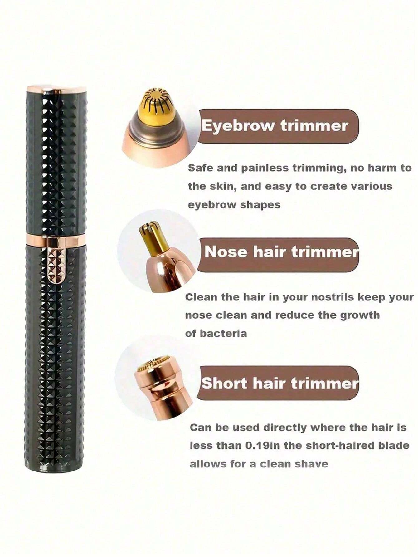 3In1 Shaver Electric Hair Removal Eyebrow Trimmer USB Rechargeable