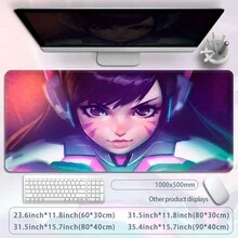 1 Máy Tính Cá Tính Hoạt Hình Cực Lớn Miếng Lót Chuột Cao Su Để Bàn, Chống Trượt Mousepad Có Khóa Viền Cho Bàn Phím - Bàn di chuột khóa bàn phím - Xem 3