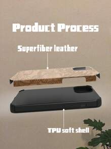 Embossed Phone Case With Anti-Shock/ Drop Resistance And Wrist Strap Design, Compatible With IPhone, Embossed Sticker Skin Craft