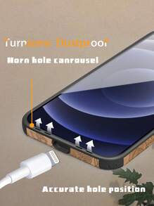 Embossed Phone Case With Anti-Shock/ Drop Resistance And Wrist Strap Design, Compatible With IPhone, Embossed Sticker Skin Craft