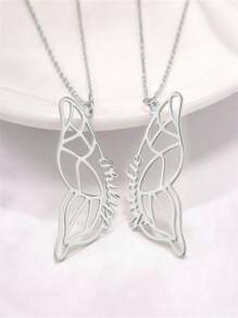 Collar de nombre personalizado, collar de nombre personalizado para mujeres, collar de acero inoxidable con mariposa, regalo de joyería para mujeres