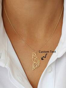 Collar de nombre personalizado, collar de nombre personalizado para mujeres, collar de acero inoxidable con mariposa, regalo de joyería para mujeres