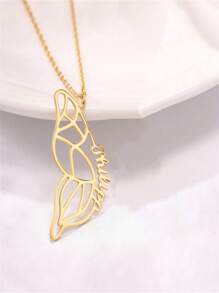 Collar de nombre personalizado, collar de nombre personalizado para mujeres, collar de acero inoxidable con mariposa, regalo de joyería para mujeres