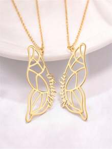 Collar de nombre personalizado, collar de nombre personalizado para mujeres, collar de acero inoxidable con mariposa, regalo de joyería para mujeres