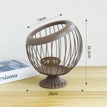 1 件北欧风格金色咖啡胶囊收纳架，轻奢家居零食收纳架，咖啡厅酒吧展示架返校 - 彩色 - 查看 7