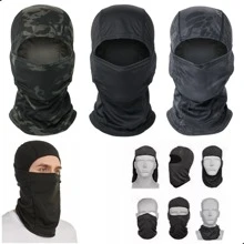 Pasamontañas Balaclava Proteccion Motocicleta Ciclismo-3PCS - Negro - Ver 1