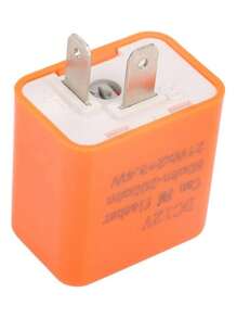 2  Flasher Relay Led Motos Destellador Ajustable Direccionales Pin 12V Universal Motocicleta Turn Signal Flasher Relay Ajustable Relé Flasher LED de Velocidad(Naranja) - Multicolor - Ver 6