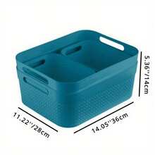 Storage Bins, Assorted Colors 4 Pk.