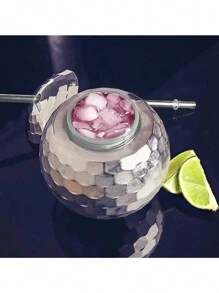 1 pieza Copa de bola de discoteca con luz intermitente, Copa de bola, Copa de plástico, Copa de vino, Copa con forma especial - Multicolor - Ver 1