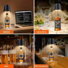 1pc LED Wine Bottle Lamp - Portable Table Light With Adjustable Dimmer, Transform Your Space From Romantic Restaurant To Cozy Bedroom, Perfect For Outdoor, Bar, Party & Bedside