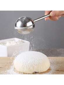 1pc Stainless Steel Tea Strainer, Press Type Tea Filter With Handle, Snap Ball Tea Strainer, Multi Tea Slag Ball, Spring Tea Strainer, For Home Office Restaurant, Tea Supplies Back To School - Silver - View 12