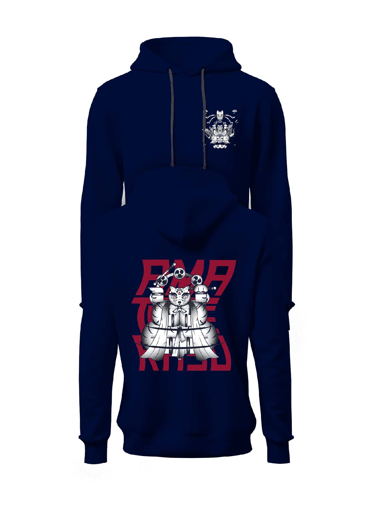 Men Hoodies - 藏蓝色 - 查看 1