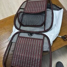 1入組竹纖維涼墊，適用於汽車/家庭/辦公室夏季涼墊，汽車竹墊 - 均碼 - 查看 3