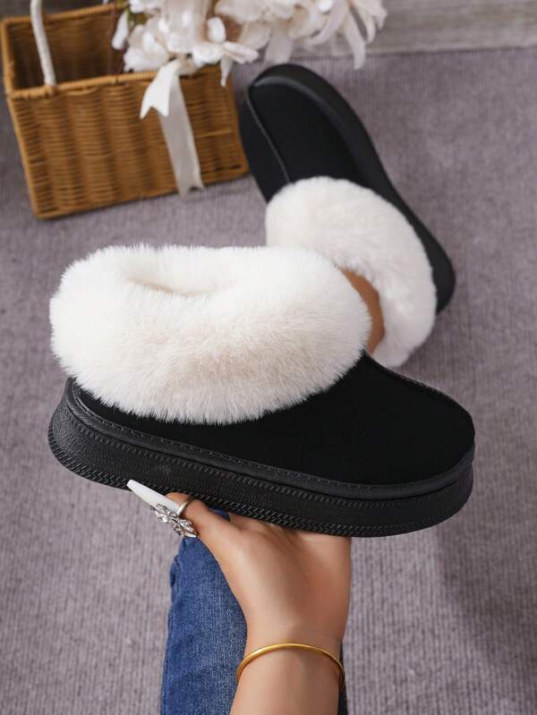 Women's New Winter Fashion Short Boots, Warm & Thickened, Slip-Resistant Slip-On Design, Ankle Boots