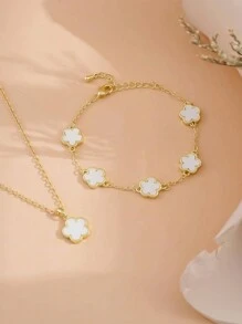 2 stuks Lucky Clover-armband, modieuze, eenvoudige en veelzijdige sieraden - Veel kleurig - Bekijken 9