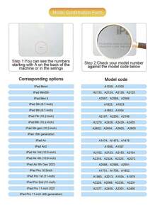 夏季彩绘保护壳适用于 iPad Pro，三折保护套适用于带铅笔槽的 iPad Air 5/4/3，2022 平板电脑保护套适用于 iPad 9/10 代 10.9 英寸，极简设计硅胶保护壳适用于 iPad Mini 6 - 彩色 - 查看 5