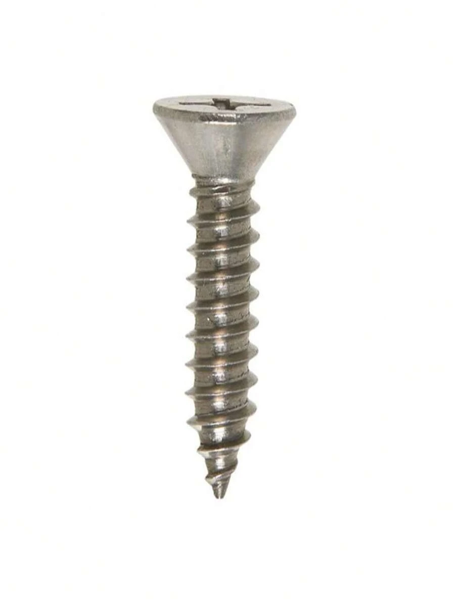 14-10 x 1 1/4 Sheet Metal Screw Phillips Flat Head Type A Stainless Steel 18-8