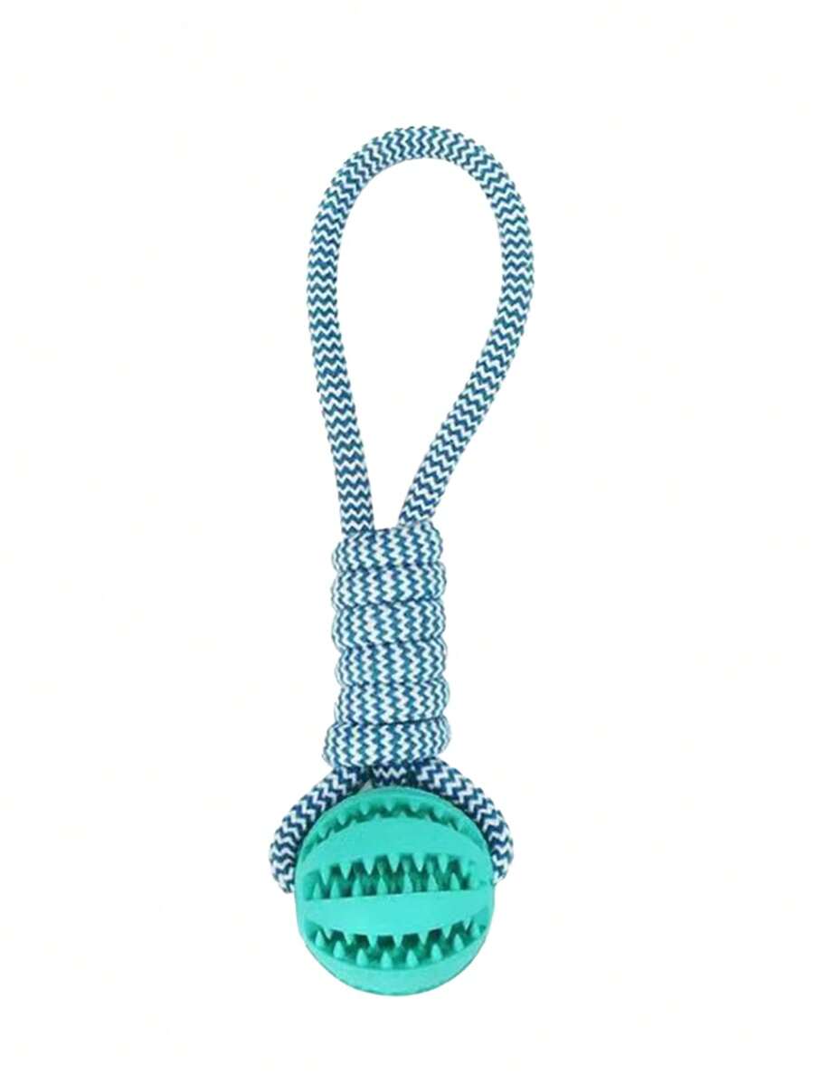 1pc Dog Braided Rope Knot Toys Ball With Handle, Chew Durable Toy Ball ...