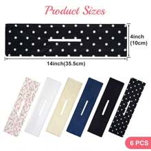 6 件套发髻制作器灵巧发髻扭转器灵活甜甜圈发髻松垮法式卷发器发髻夹配件适合女性女孩长而浓密的稀疏头发，发型设计套装，美发工具套装，发饰 - 6pcs白色/藏青色 - 查看 3