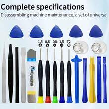 22合1多功能拆卸工具手機平板電腦螺絲刀維修工具套裝開孔組合套裝，適用於手機維修 - 22pcs/set - 查看 4
