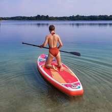 FunWater Stand Up Paddle Board Inflatable  Surfboard Complete Accessories For Adjustable Paddle Board, Pump, ISUP Travel Backpack, Leash, Waterproof Bag, Adult Paddle Board - KOI-red - View 7