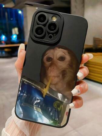 Monkey Cartoon Painted Protective Phone Case For P14ProMax/3D Cartoon P13/ Painted P11/ Shockproof XR Cartoon 78GES2 Phone Case/ Compatible With IPhone XS, P15, Compatible With Samsung, Compatible With Xiaomi & Compatible With Redmi Series: S24 A03s, A03core, A04, A12, A13, A14, A21s, A22, A23, A24, A32, A33A34, A5, A51A52, A53, A54, A71, A72, A73, S20fe, S21, S22/ Compatible With Redmi 9, 9a, 10a, 10c, Note9, Note10, Note11, Note12, 12, 12c