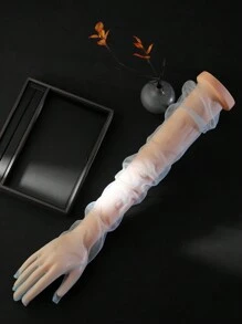 Bridal Accessory: 1 Pair Of Long Elbow Length Gloves For Women's Wedding, Prom Autumn Accessories