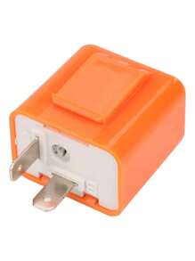 2  Flasher Relay Led Motos Destellador Ajustable Direccionales Pin 12V Universal Motocicleta Turn Signal Flasher Relay Ajustable Relé Flasher LED de Velocidad(Naranja) - Multicolor - Ver 3