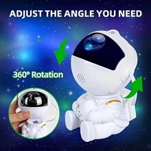 1入組宇航員太空星系投影機，便攜式設計星形結他投影機星空夜燈-宇航員太空投影機，星空天花板LED燈，適用於遙控臥室客廳派對生日禮物全季節裝飾 - 太空人星系投影儀 - 查看 6