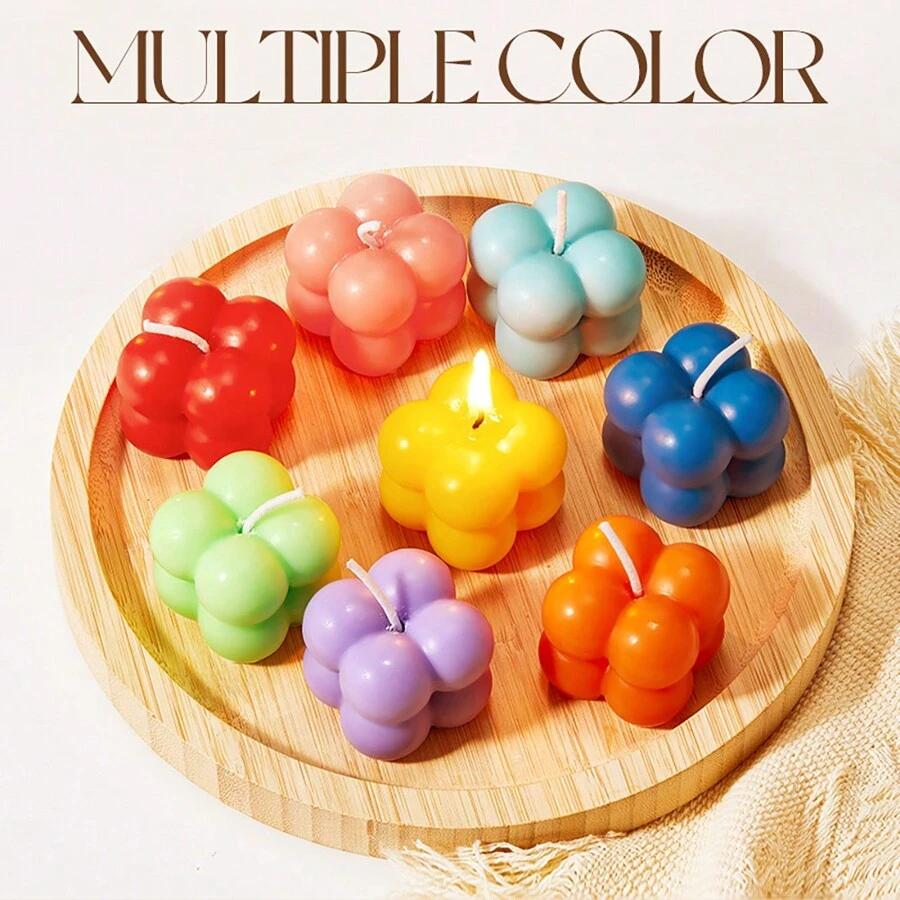 10 种颜色的香味蜡烛 - 圣诞节、情人节和生日送给妻子、女朋友或男朋友的独特浪漫礼物 - 室内单芯蜡烛，具有柔和、平静的氛围 - 花果香 - 查看 1