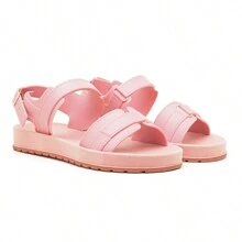 Women Flat Sandals - Màu Hồng baby - Xem 2